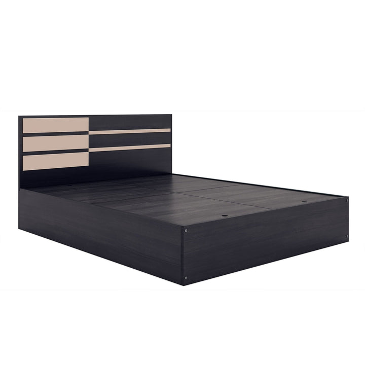 Bharat Lifestyle Clinton Engineered Wood Queen Box Bed with Storage Bed for Bedroom, Living Room, Color – Wenge, Delivery Condition - Knock Down, 1 Year - BHARAT LIFESPACE PRIVATE LIMITED