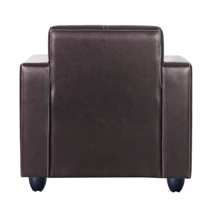 Bharat Lifestyle Cosmo Leatherette 3 + 1 + 1 Sofa Set (Brown, DIY(Do - It - Yourself) - BHARAT LIFESPACE PRIVATE LIMITED