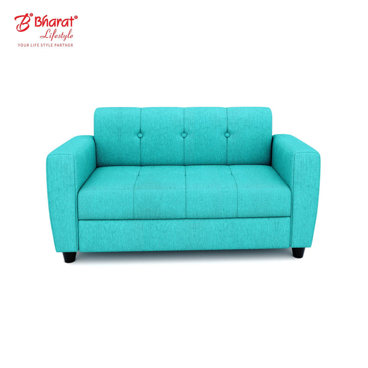 Bharat Lifestyle Deno Fabric Sofa Set | 3+2 Seater | Aqua Blue Color | Comfortable & Stylish Sofa Set for Living Room, Bedroom | Soft Fabric Upholstery | DIY Assembly | 1 Year Warranty - BHARAT LIFESPACE PRIVATE LIMITED