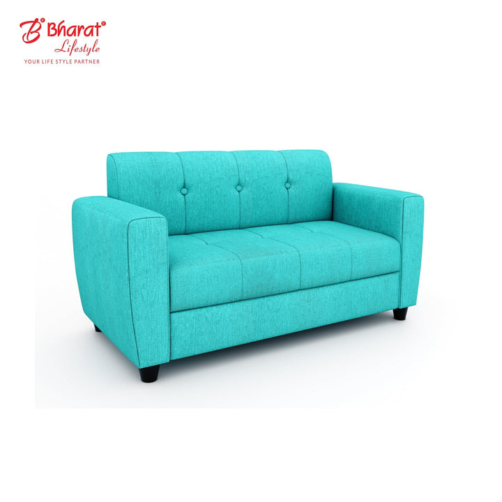 Bharat Lifestyle Deno Fabric Sofa Set | 3+2 Seater | Aqua Blue Color | Comfortable & Stylish Sofa Set for Living Room, Bedroom | Soft Fabric Upholstery | DIY Assembly | 1 Year Warranty - BHARAT LIFESPACE PRIVATE LIMITED