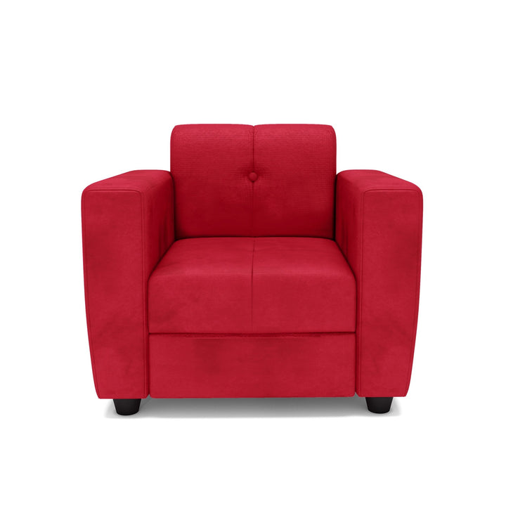 Bharat Lifestyle Deno Fabric Sofa Set | 3+2+1 Seater | Maroon Color | Comfortable & Stylish Sofa Set for Living Room, Bedroom | Soft Touch Fabric | DIY Assembly | 1 Year Warranty - BHARAT LIFESPACE PRIVATE LIMITED