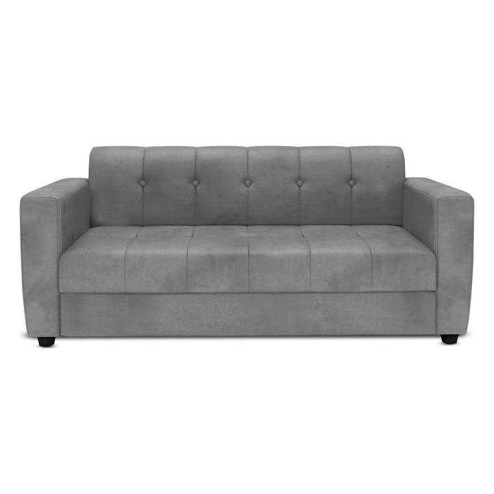 Bharat Lifestyle Deno Fabric Sofa Set | 3+2+2 Seater | Grey Color | Comfortable & Elegant Sofa Set for Living Room, Bedroom | Soft Fabric Upholstery | DIY Assembly | 1 Year Warranty - BHARAT LIFESPACE PRIVATE LIMITED