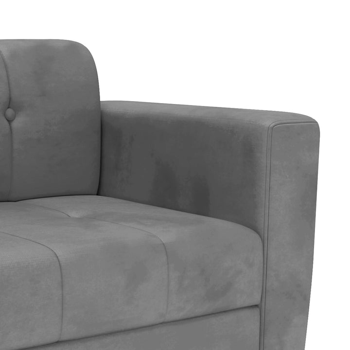 Bharat Lifestyle Deno Fabric Sofa Set | 3+2+2 Seater | Grey Color | Comfortable & Elegant Sofa Set for Living Room, Bedroom | Soft Fabric Upholstery | DIY Assembly | 1 Year Warranty - BHARAT LIFESPACE PRIVATE LIMITED