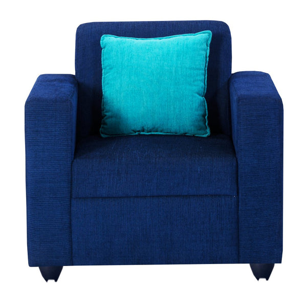 Bharat Lifestyle Desy Fabric 1 Seater Sofa (Finish Color - Blue, DIY(Do - It - Yourself)) - BHARAT LIFESPACE PRIVATE LIMITED
