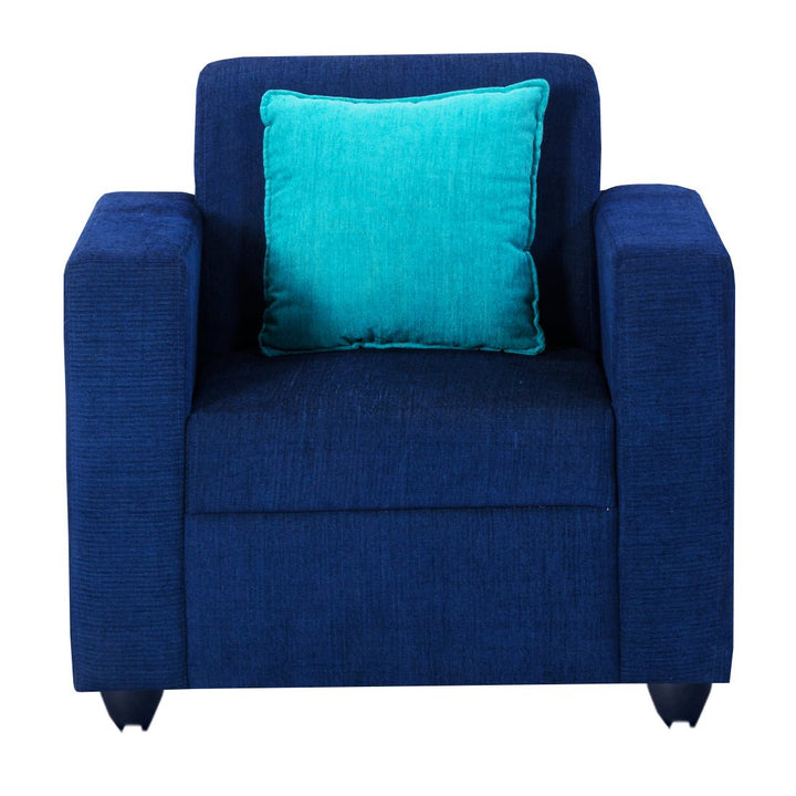 Bharat Lifestyle Desy Fabric 1 Seater Sofa (Finish Color - Blue, DIY(Do - It - Yourself)) - BHARAT LIFESPACE PRIVATE LIMITED