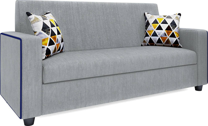 Bharat Lifestyle Desy Fabric 3+1+1 Sofa Set | Grey Color | Comfortable & Stylish Sofa Set for Living Room, Bedroom | Soft Fabric | DIY Assembly | 1 Year Warranty - BHARAT LIFESPACE PRIVATE LIMITED