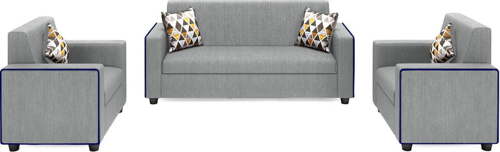 Bharat Lifestyle Desy Fabric 3+1+1 Sofa Set | Grey Color | Comfortable & Stylish Sofa Set for Living Room, Bedroom | Soft Fabric | DIY Assembly | 1 Year Warranty - BHARAT LIFESPACE PRIVATE LIMITED