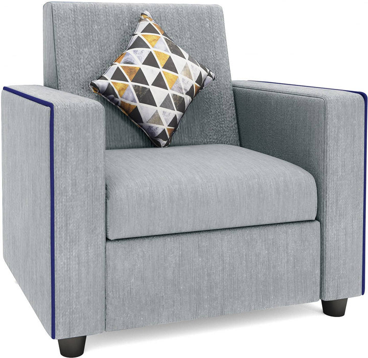 Bharat Lifestyle Desy Fabric 3+1+1 Sofa Set | Grey Color | Comfortable & Stylish Sofa Set for Living Room, Bedroom | Soft Fabric | DIY Assembly | 1 Year Warranty - BHARAT LIFESPACE PRIVATE LIMITED