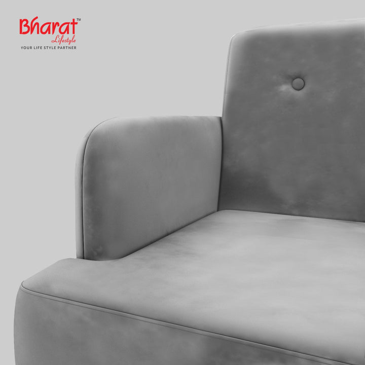 Bharat Lifestyle Dice Fabric 3 + 1 + 1 Sofa Set (Grey, Knock Down) - BHARAT LIFESPACE PRIVATE LIMITED