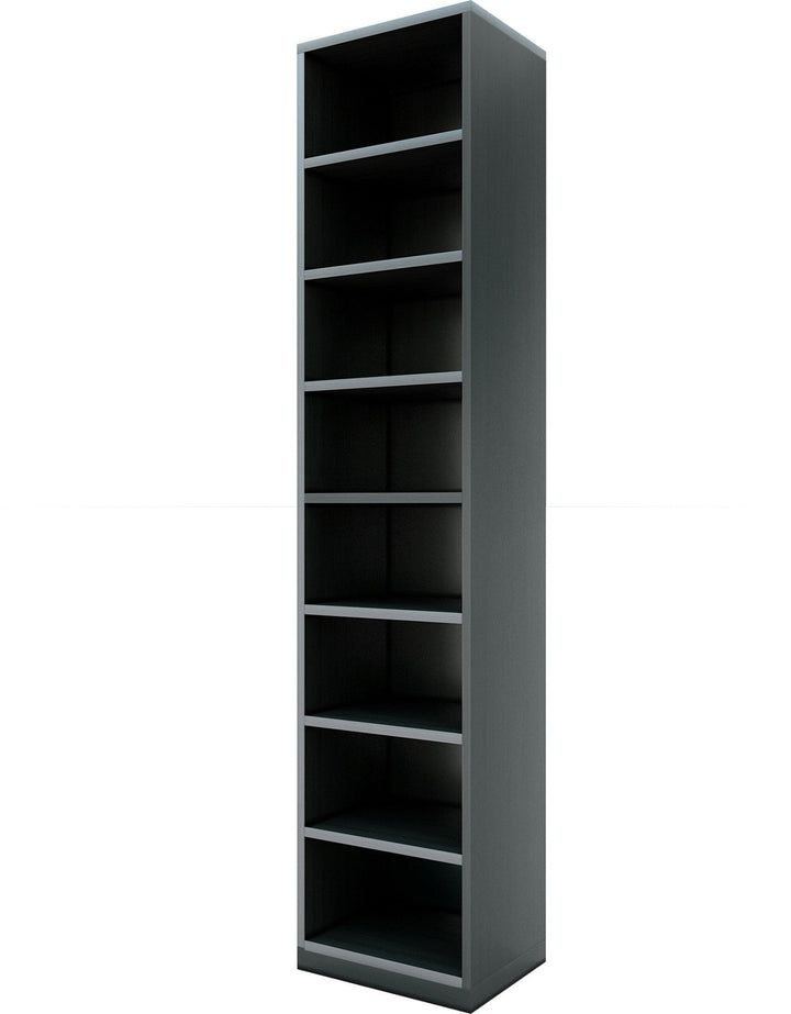Bharat Lifestyle Discover Engineered Wood Open Book Shelf (Finish Color - Black, Knock Down) - BHARAT LIFESPACE PRIVATE LIMITED