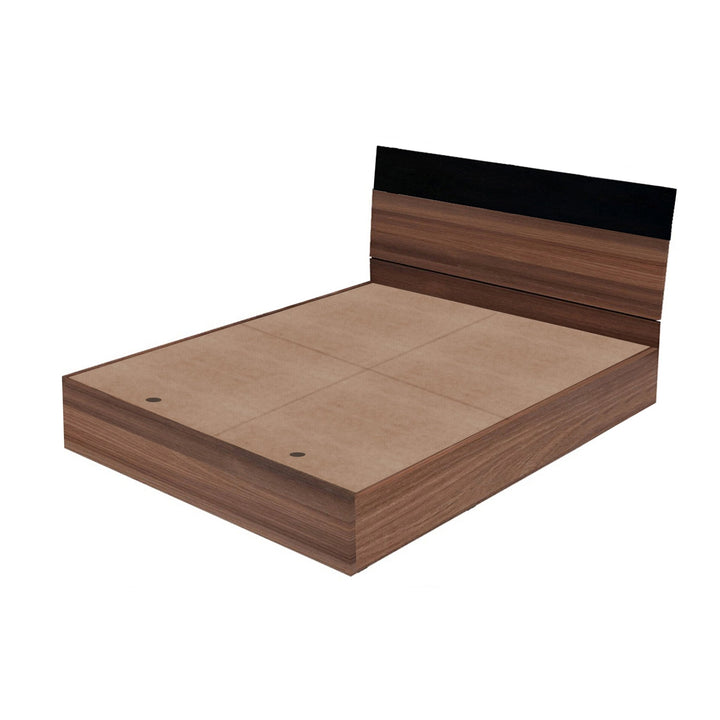 Bharat Lifestyle Dublin Engineered Wood Queen Bed (Finish Color - Acacia Dark, Delivery Condition - Knock Down) - BHARAT LIFESPACE PRIVATE LIMITED