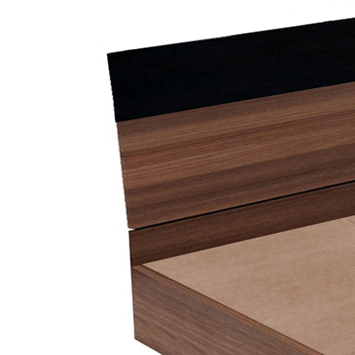 Bharat Lifestyle Dublin Engineered Wood Queen Bed (Finish Color - Acacia Dark, Delivery Condition - Knock Down) - BHARAT LIFESPACE PRIVATE LIMITED