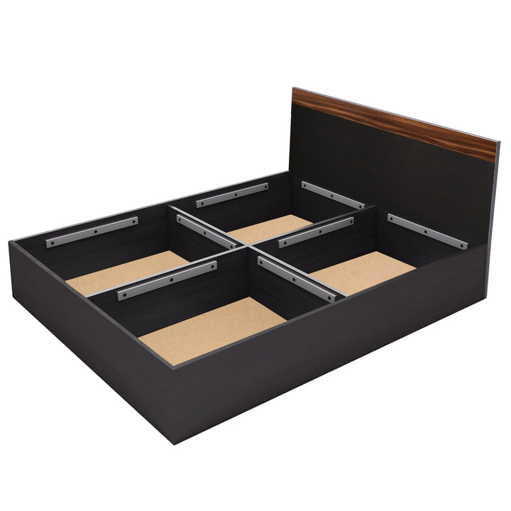 Bharat Lifestyle Dublin Engineered Wood Queen Box Bed (Finish Color - Wenge, Delivery Condition - Knock Down) - BHARAT LIFESPACE PRIVATE LIMITED