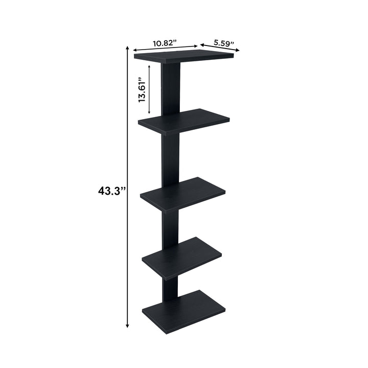 Bharat Lifestyle Erabus Engineered Wood Open Book Shelf (Finish Color - Wenge, DIY(Do - It - Yourself)) - BHARAT LIFESPACE PRIVATE LIMITED