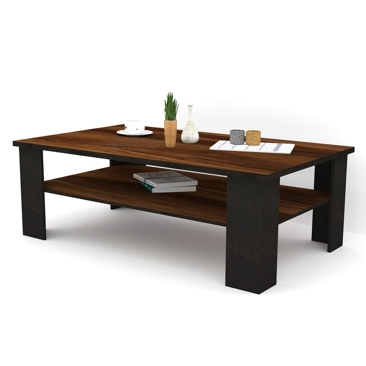 Bharat Lifestyle Fleming Engineered Wood Coffee Table (Finish Color - Acacia dark & Wenge, Knock Down) - BHARAT LIFESPACE PRIVATE LIMITED