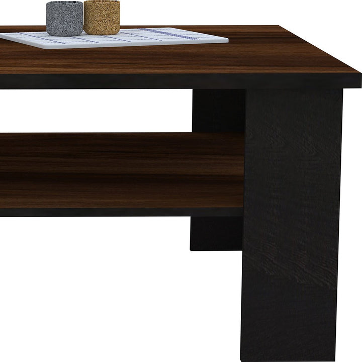 Bharat Lifestyle Fleming Engineered Wood Coffee Table (Finish Color - Acacia dark & Wenge, Knock Down) - BHARAT LIFESPACE PRIVATE LIMITED