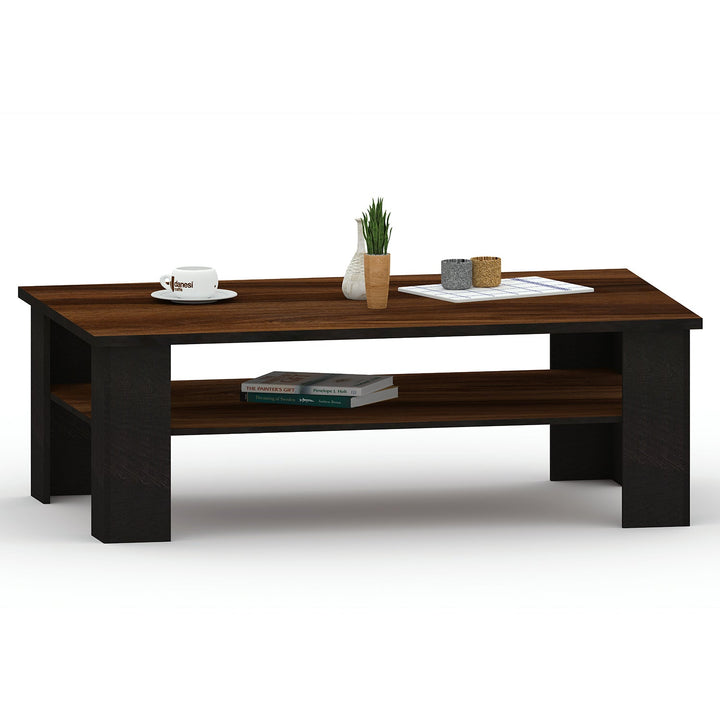 Bharat Lifestyle Fleming Engineered Wood Coffee Table (Finish Color - Acacia dark & Wenge, Knock Down) - BHARAT LIFESPACE PRIVATE LIMITED