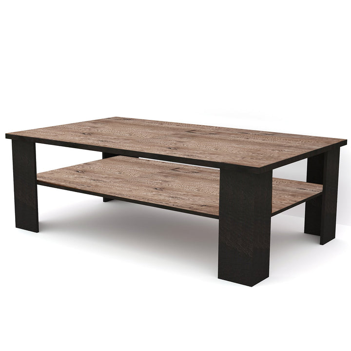 Bharat Lifestyle Fleming Engineered Wood Coffee Table (Finish Color - AWC Brown and Wenge, Knock Down) - BHARAT LIFESPACE PRIVATE LIMITED