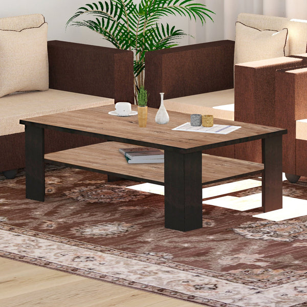 Bharat Lifestyle Fleming Engineered Wood Coffee Table (Finish Color - AWC Brown and Wenge, Knock Down) - BHARAT LIFESPACE PRIVATE LIMITED