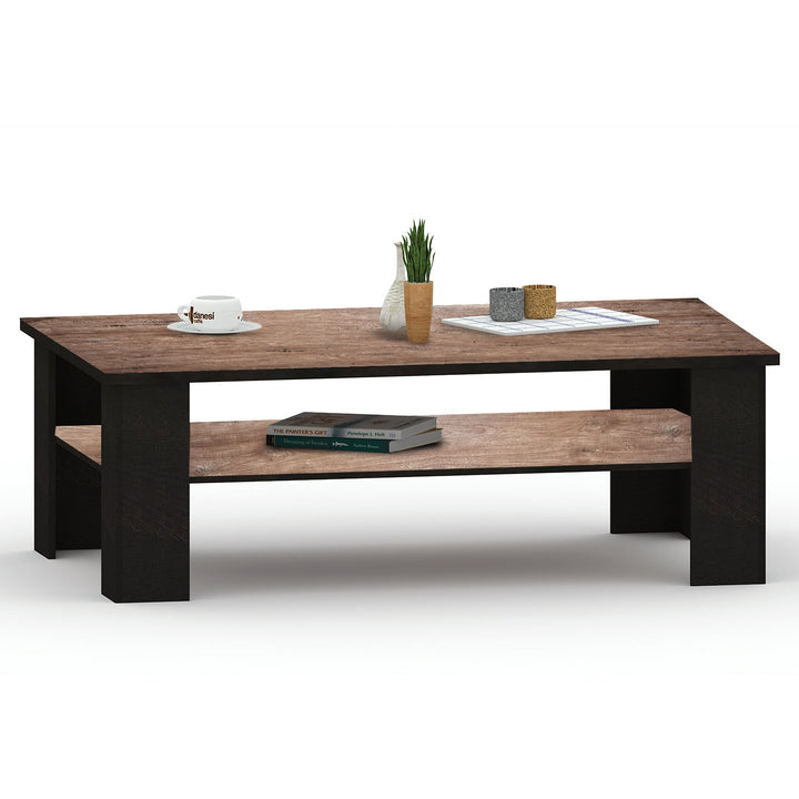 Bharat Lifestyle Fleming Engineered Wood Coffee Table (Finish Color - AWC Brown and Wenge, Knock Down) - BHARAT LIFESPACE PRIVATE LIMITED