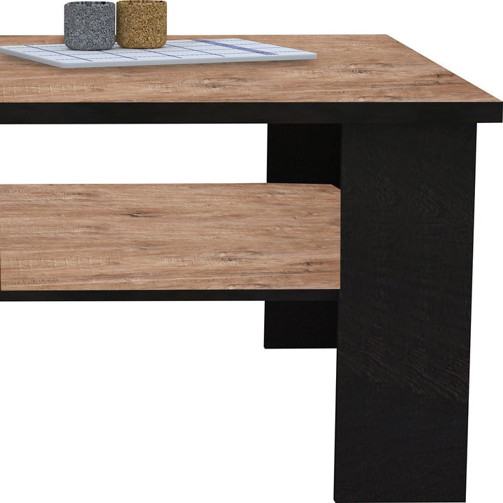 Bharat Lifestyle Fleming Engineered Wood Coffee Table (Finish Color - AWC Brown and Wenge, Knock Down) - BHARAT LIFESPACE PRIVATE LIMITED