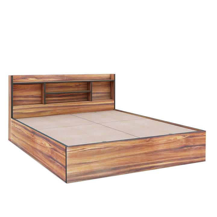 Bharat Lifestyle Freetown Engineered Wood Queen Box Bed (Finish Color - Brown, Delivery Condition - Knock Down) - BHARAT LIFESPACE PRIVATE LIMITED