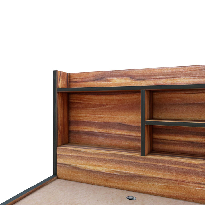Bharat Lifestyle Freetown Engineered Wood Queen Box Bed (Finish Color - Brown, Delivery Condition - Knock Down) - BHARAT LIFESPACE PRIVATE LIMITED