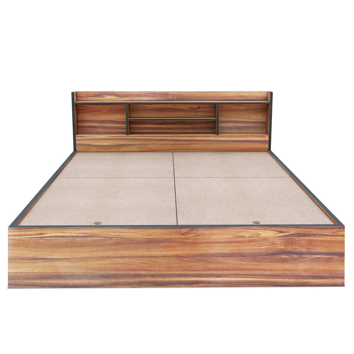 Bharat Lifestyle Freetown Engineered Wood Queen Box Bed (Finish Color - Brown, Delivery Condition - Knock Down) - BHARAT LIFESPACE PRIVATE LIMITED