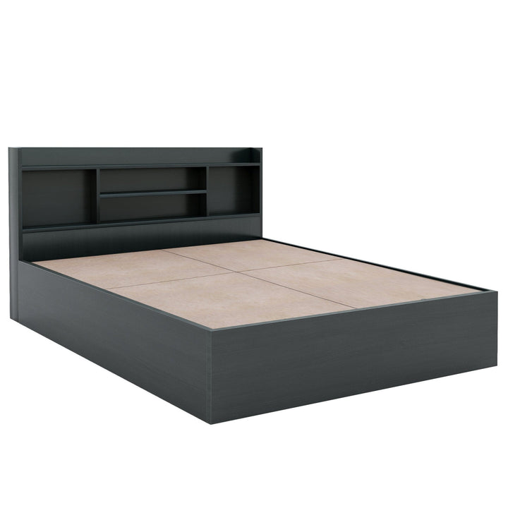 Bharat Lifestyle Freetown Engineered Wood Queen Box Bed (Finish Color - Wenge, Delivery Condition - Knock Down) - BHARAT LIFESPACE PRIVATE LIMITED