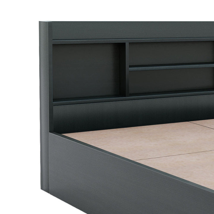 Bharat Lifestyle Freetown Engineered Wood Queen Box Bed (Finish Color - Wenge, Delivery Condition - Knock Down) - BHARAT LIFESPACE PRIVATE LIMITED