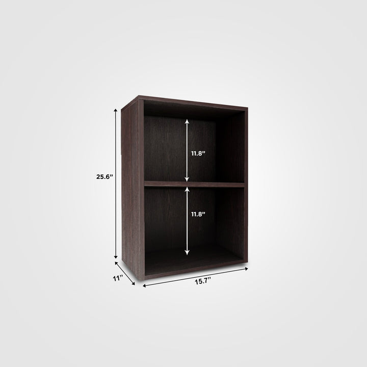 Bharat Lifestyle Hezalnut Engineered Wood Open Book Shelf (Finish Color - Wenge, DIY(Do - It - Yourself)) - BHARAT LIFESPACE PRIVATE LIMITED
