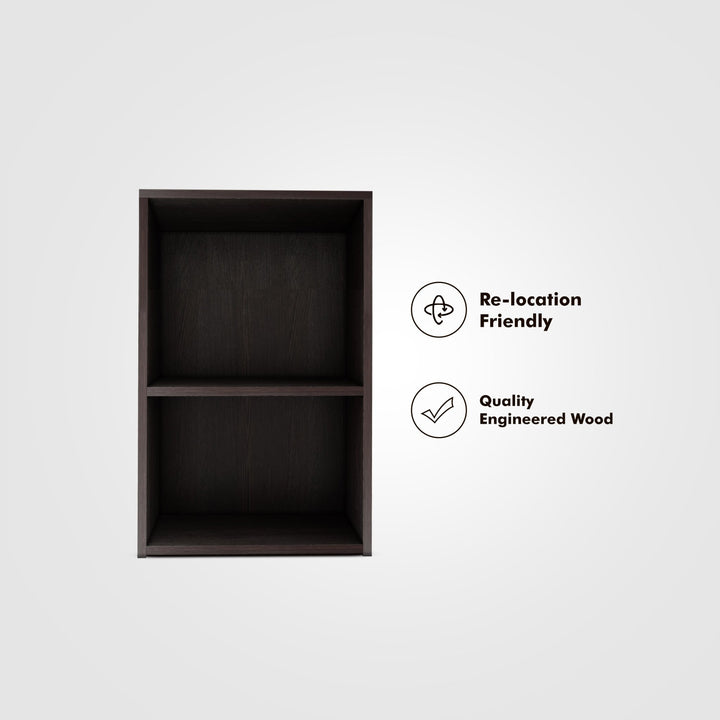 Bharat Lifestyle Hezalnut Engineered Wood Open Book Shelf (Finish Color - Wenge, DIY(Do - It - Yourself)) - BHARAT LIFESPACE PRIVATE LIMITED