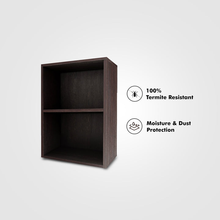 Bharat Lifestyle Hezalnut Engineered Wood Open Book Shelf (Finish Color - Wenge, DIY(Do - It - Yourself)) - BHARAT LIFESPACE PRIVATE LIMITED