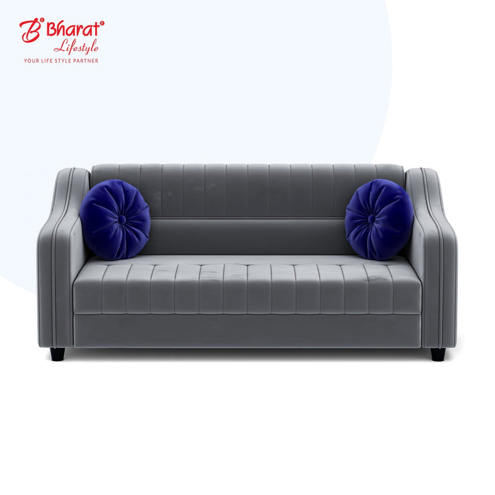 Bharat Lifestyle Jack Fabric 3 + 1 + 1 Sofa Set (Grey, DIY(Do - It - Yourself)) - BHARAT LIFESPACE PRIVATE LIMITED