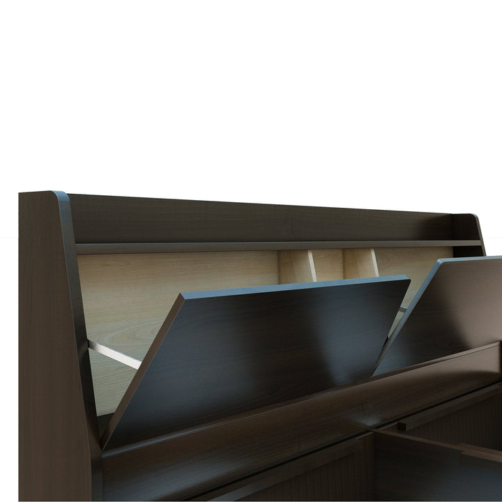 Bharat Lifestyle Jakarta Engineered Wood King Box Bed (Finish Color - Brown, Delivery Condition - Knock Down) - BHARAT LIFESPACE PRIVATE LIMITED
