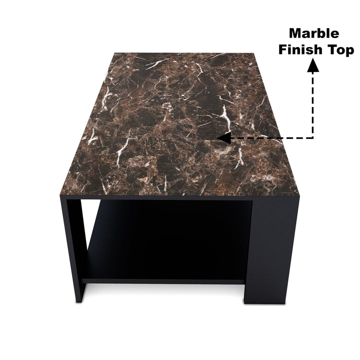 Bharat Lifestyle Juniper Engineered Wood Coffee Table (Finish Color - Wenge Brown, Knock Down) - BHARAT LIFESPACE PRIVATE LIMITED