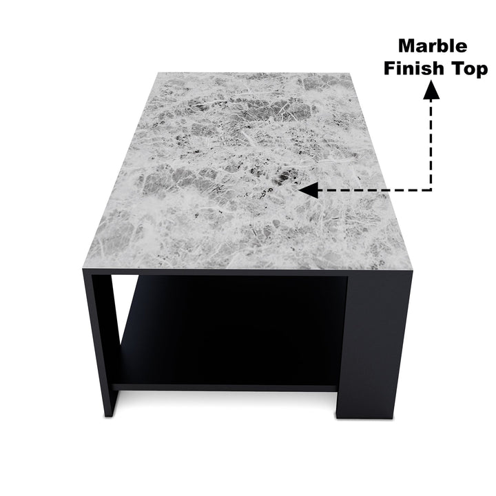 Bharat Lifestyle Juniper Engineered Wood Coffee Table (Finish Color - Wenge White, Knock Down) - BHARAT LIFESPACE PRIVATE LIMITED