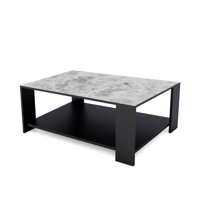 Bharat Lifestyle Juniper Engineered Wood Coffee Table (Finish Color - Wenge White, Knock Down) - BHARAT LIFESPACE PRIVATE LIMITED