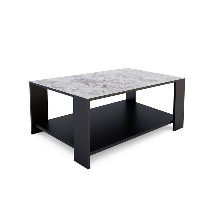 Bharat Lifestyle Juniper Engineered Wood Coffee Table (Finish Color - Wenge White, Knock Down) - BHARAT LIFESPACE PRIVATE LIMITED
