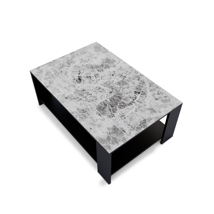 Bharat Lifestyle Juniper Engineered Wood Coffee Table (Finish Color - Wenge White, Knock Down) - BHARAT LIFESPACE PRIVATE LIMITED