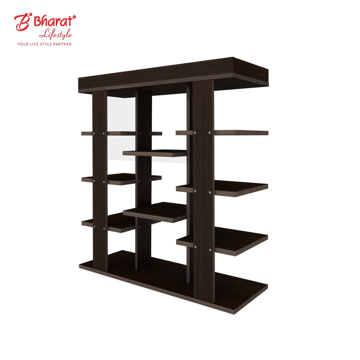 Bharat Lifestyle Karaka Open Engineered Wood Shoe Rack (Black, 10 Shelves, DIY(Do - It - Yourself)) - BHARAT LIFESPACE PRIVATE LIMITED