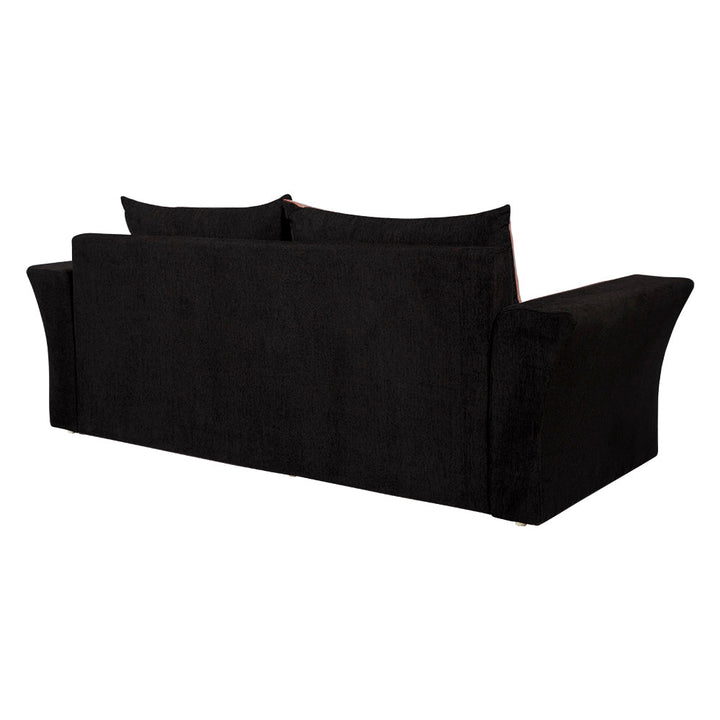 Bharat Lifestyle Leo Fabric Sofa Cum Bed (Orange & Black) Looks and Comfortable Sofa for Living Room, Bedroom, Home and Office, Assembly DIY(Do - It - Yourself) 1 Year Warranty - BHARAT LIFESPACE PRIVATE LIMITED