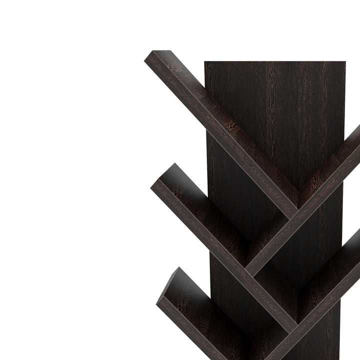 Bharat Lifestyle Lotus Engineered Wood Open Book Shelf (Finish Color - Wenge, DIY(Do - It - Yourself)) - BHARAT LIFESPACE PRIVATE LIMITED