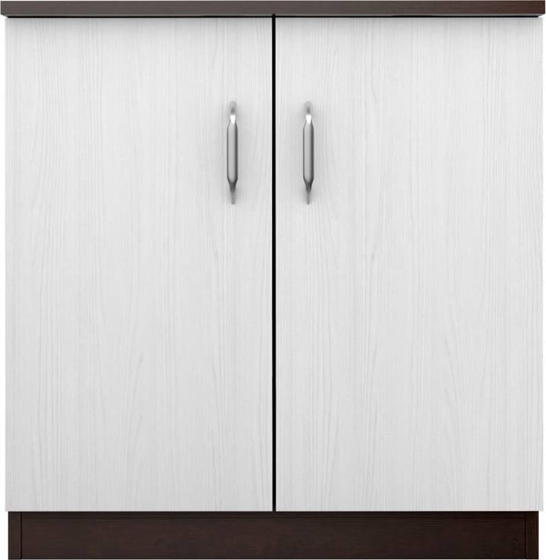Bharat Lifestyle Mercury Engineered Wood Shoe Rack (White, Brown, 3 Shelves, Knock Down) - BHARAT LIFESPACE PRIVATE LIMITED