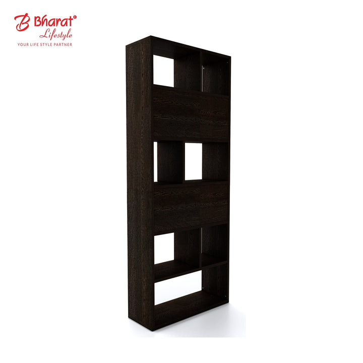 Bharat Lifestyle Nevis Engineered Wood Open Book Shelf (Finish Color - Wenge, DIY(Do - It - Yourself)) - BHARAT LIFESPACE PRIVATE LIMITED