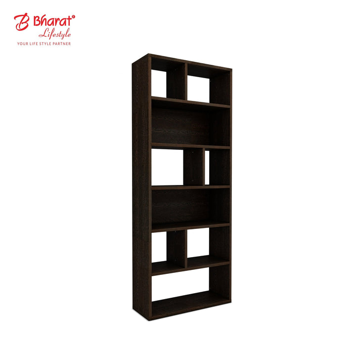Bharat Lifestyle Nevis Engineered Wood Open Book Shelf (Finish Color - Wenge, DIY(Do - It - Yourself)) - BHARAT LIFESPACE PRIVATE LIMITED