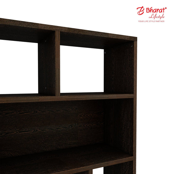 Bharat Lifestyle Nevis Engineered Wood Open Book Shelf (Finish Color - Wenge, DIY(Do - It - Yourself)) - BHARAT LIFESPACE PRIVATE LIMITED
