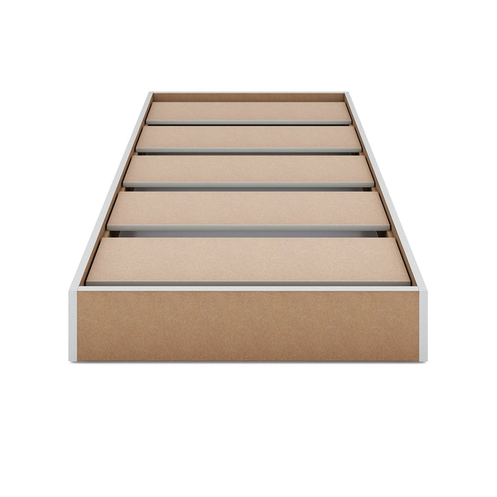Bharat Lifestyle Norway Engineered Wood Single Bed Without Storage Bed for Bedroom, Living Room, Color – Brown, Delivery Condition - Knock Down, 1 Year Warranty - BHARAT LIFESPACE PRIVATE LIMITED