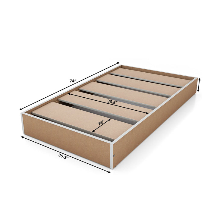 Bharat Lifestyle Norway Engineered Wood Single Bed Without Storage Bed for Bedroom, Living Room, Color – Brown, Delivery Condition - Knock Down, 1 Year Warranty - BHARAT LIFESPACE PRIVATE LIMITED