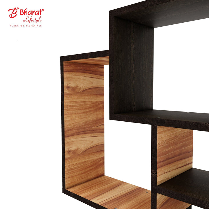Bharat Lifestyle Palmnut Engineered Wood Display Unit (Finish Color - Wenge & Brown, DIY(Do - It - Yourself)) - BHARAT LIFESPACE PRIVATE LIMITED